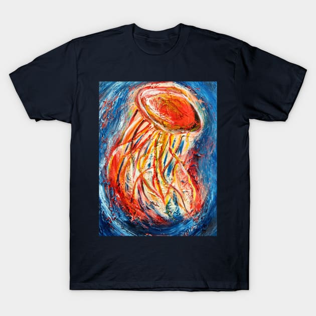 3rd Vibrant Jellyfish T-Shirt by kenallouis